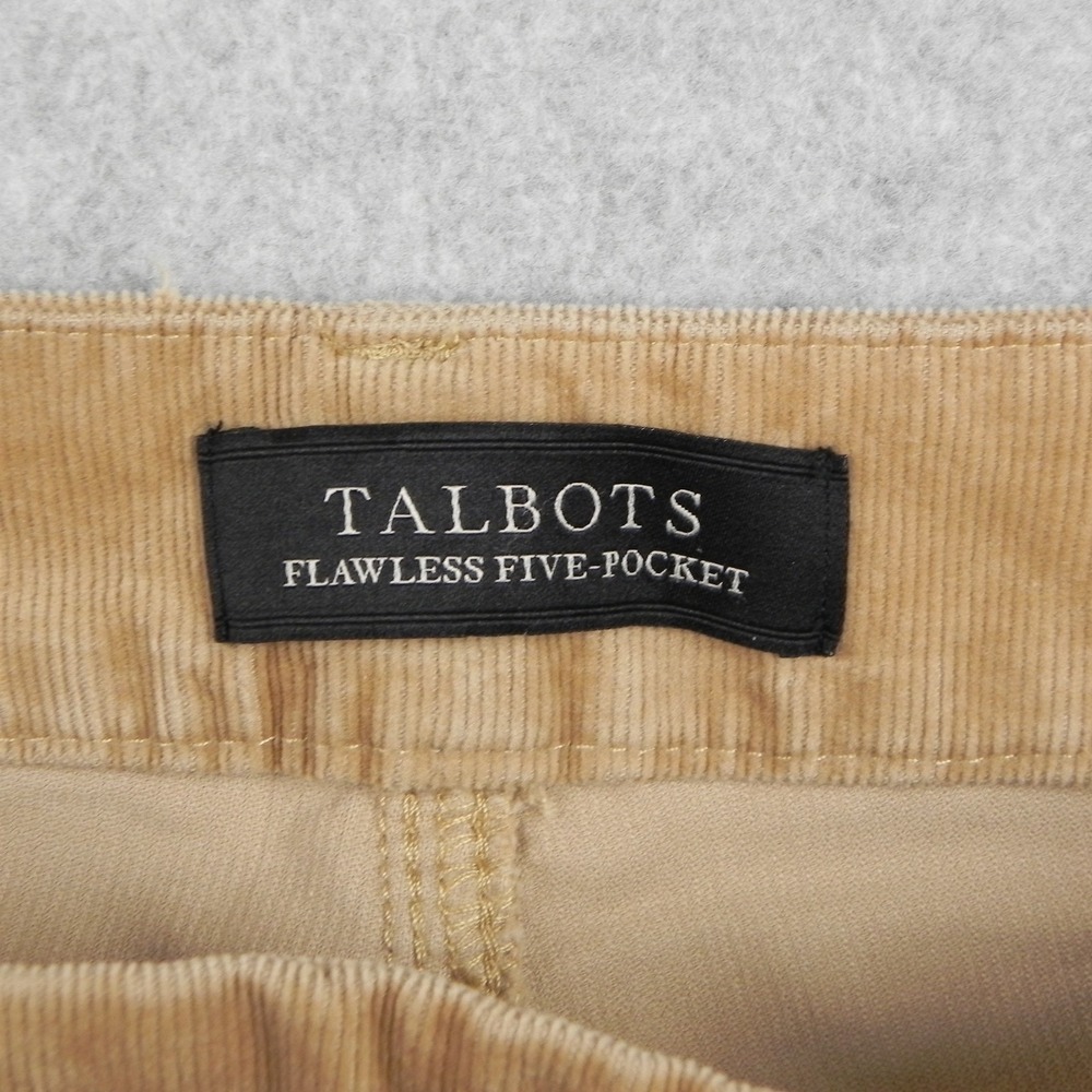 Talbots Jeans Womens 0 Slim Ankle Frayed Hem Flawless Five-Pocket Corduroy Pants - Picture 4 of 12